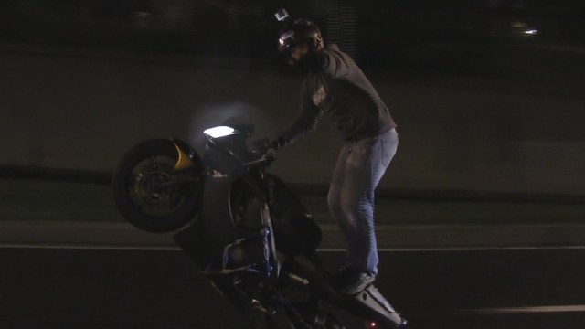 Sport Bike Stunts + Tricks On Highway ROC 2014 Ride Of Century “Frank The Tank” Motorbike Wheelies