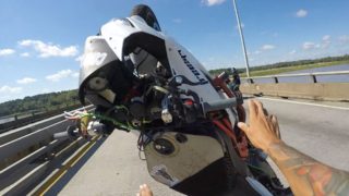 Motorcycles CRASH 2 Separate Wheelie FAILS In 2 Mins ROC Ride Of The Century 2016 Kawasaki Ninja 636