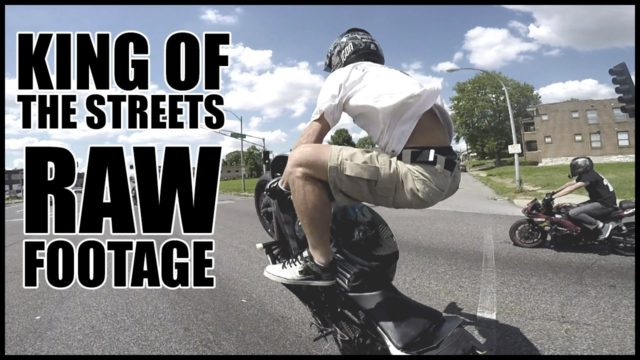 RAW FOOTAGE AMAZING STUNT RIDER Performs INSANE STUNTS In Streets of St. Louis 2916
